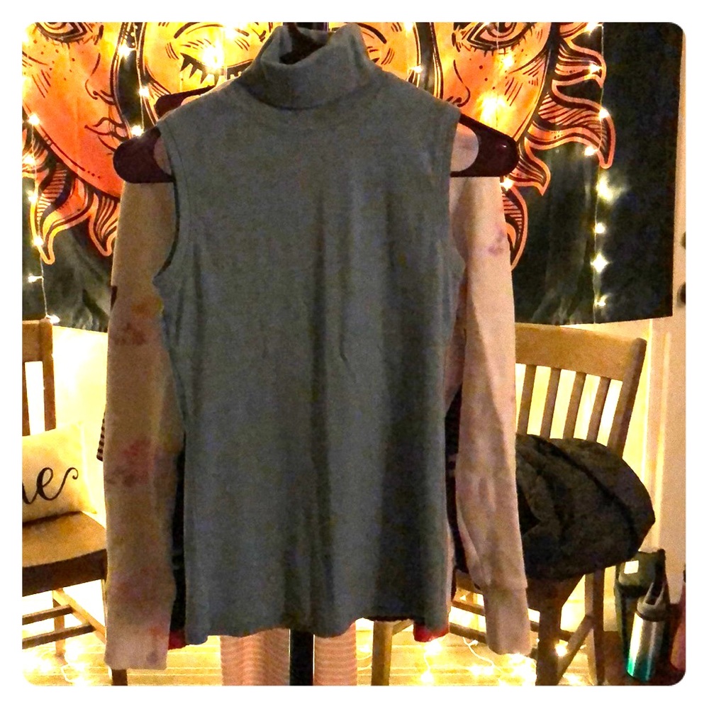 Sky blue mock turtleneck from Germany
